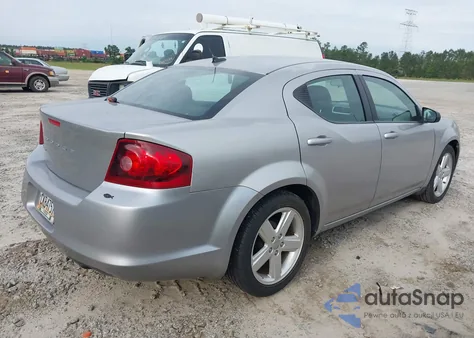 2013 Dodge Avenger Se из США, поврежденный, VIN 1C3CDZAB3DN566883